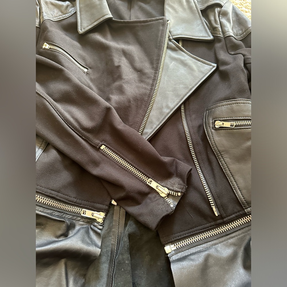 the Man repeller x PJK size Med Leather jacket size M